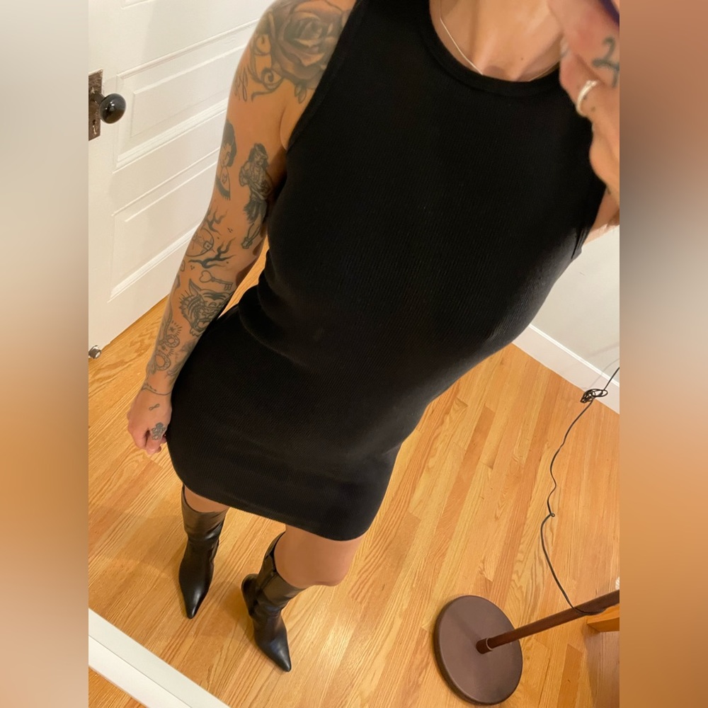 BRANDY MELVILLE RIBBED TANK MINI DRESS